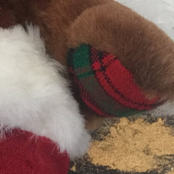 Vintage 1970's Christmas Teddy in Stocking - Picture 11 of 13